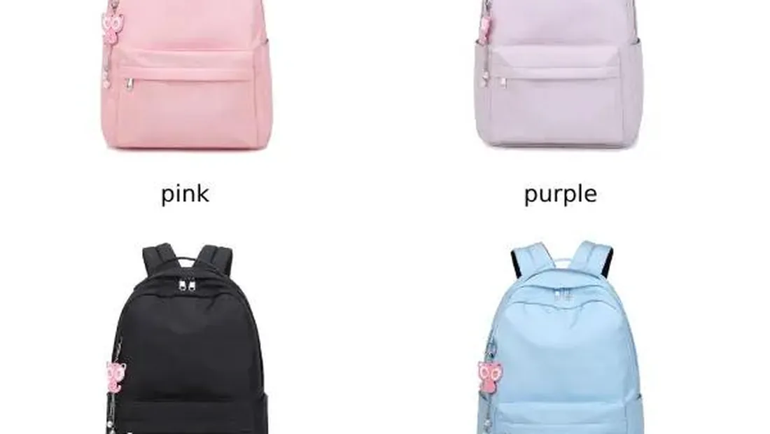 Colorful childrens bags including school backpacks for young kids