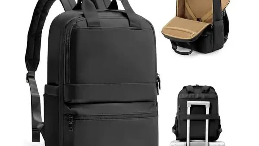 Commuter laptop backpack for rail travel