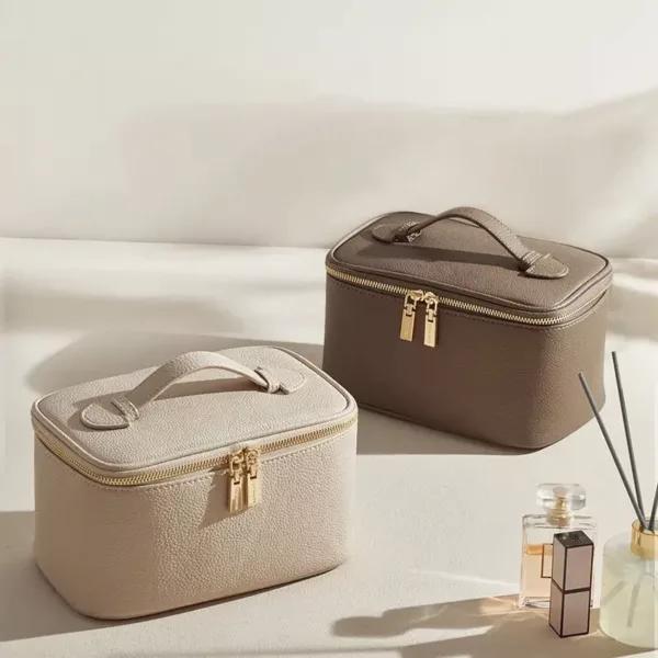 PU Zipper Cosmetic Bag
